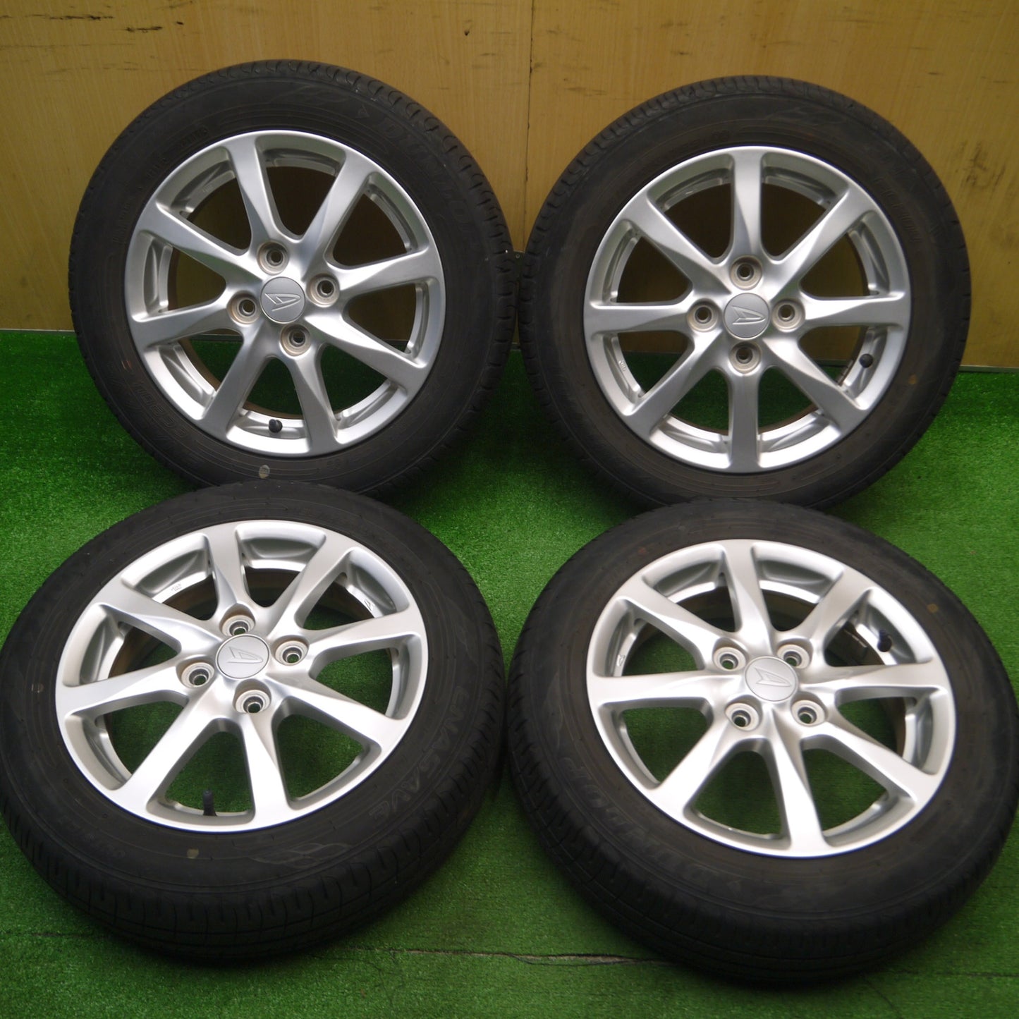 [送料無料] 4本価格★ダイハツ タント 純正 155/65R14 ダンロップ エナセーブ EC204 14インチ PCD100/4H★4110504Hノ