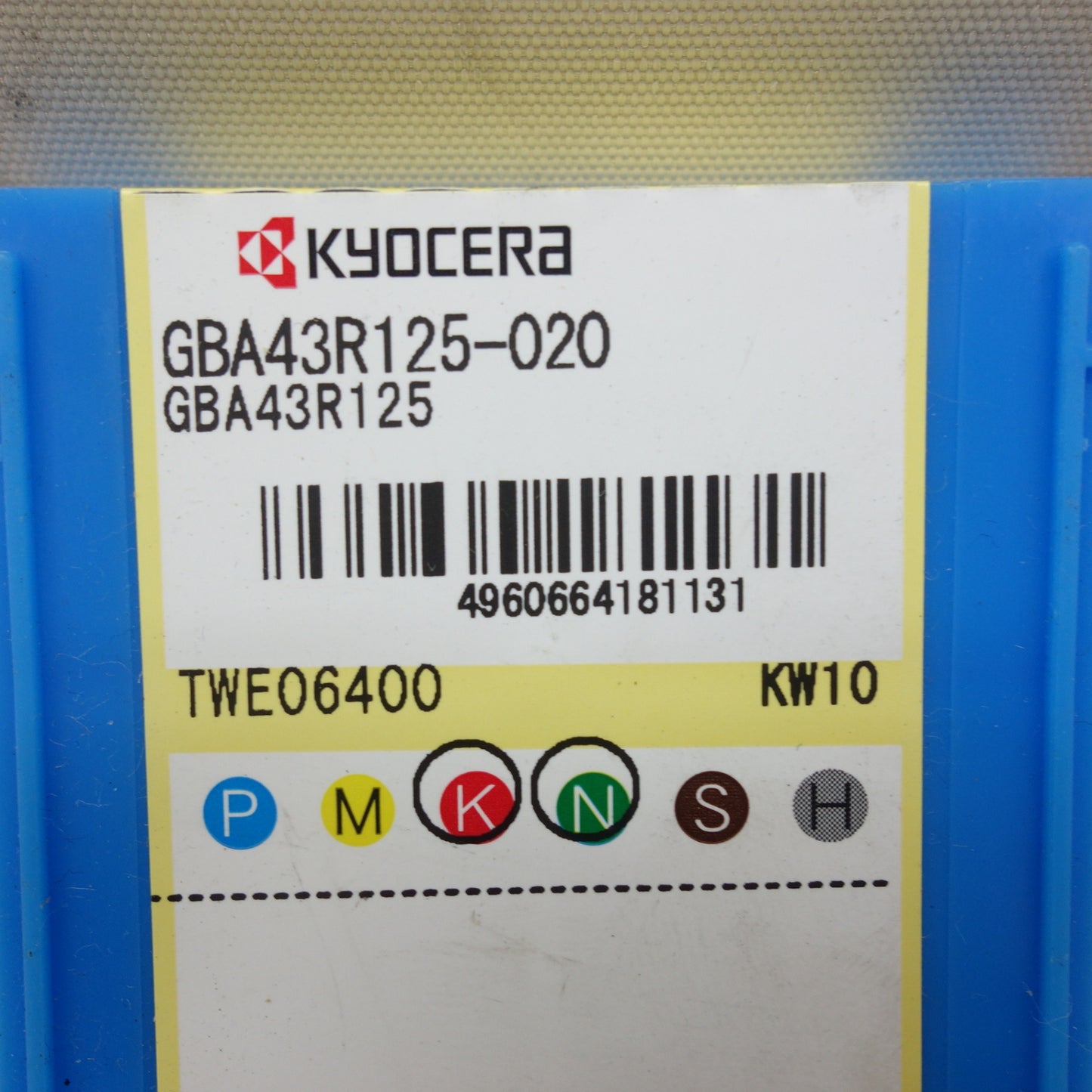 [送料無料] 未使用！2点☆KYOCERA 京セラ チップ GBA43R125-020 TWE06400 KW10☆