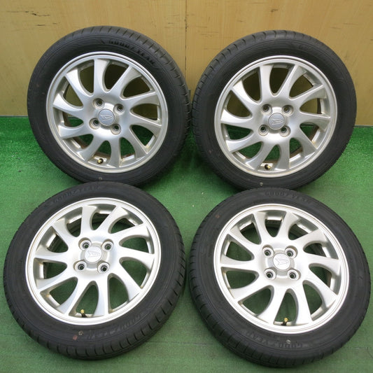 バリ溝！24年！9分★ダイハツ タント カスタム 純正 165/55R15 グッドイヤー EfficientGrip RVF02 15インチ PCD100/4H★6031407HAノ