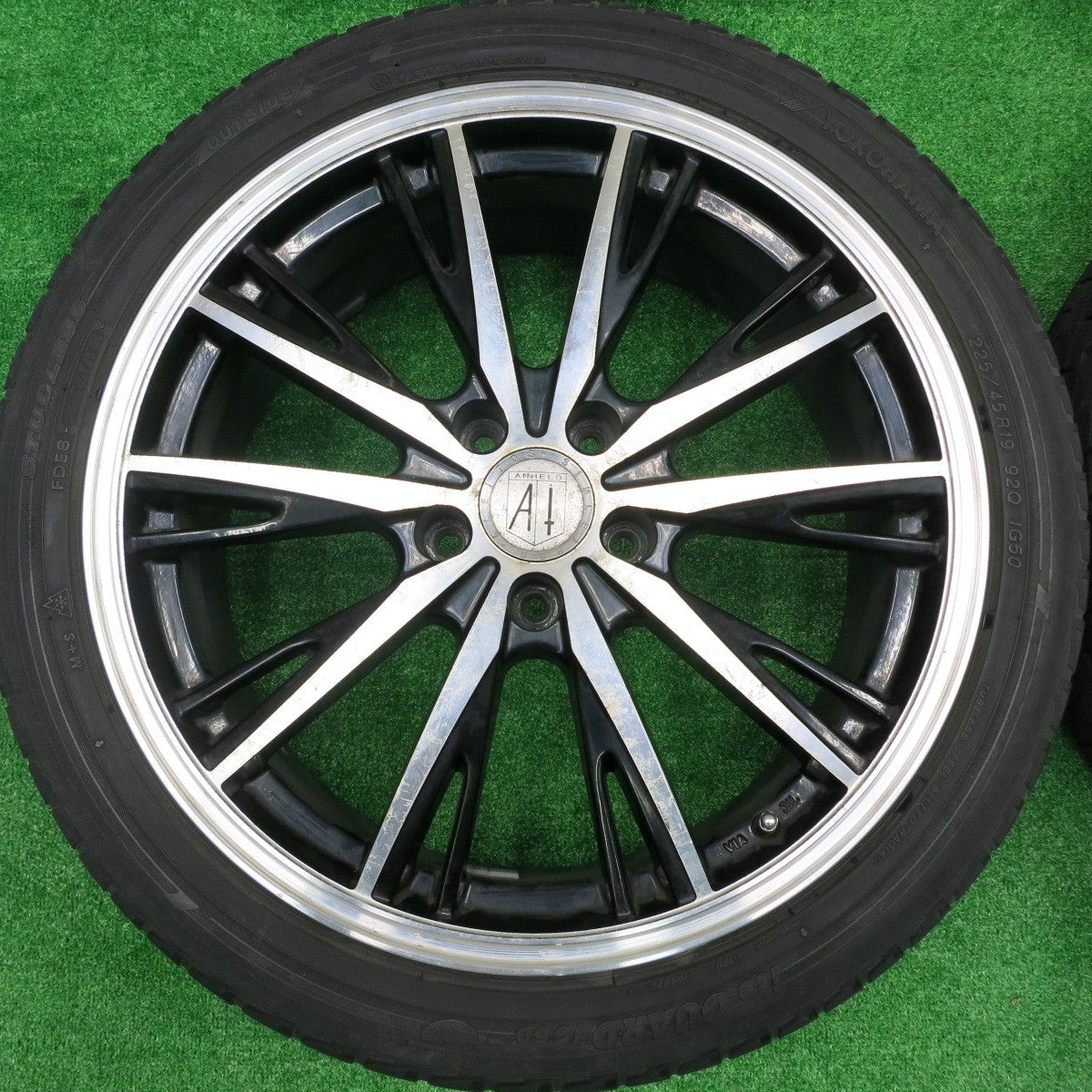 *送料無料* 4本価格★ANHELO CORAZON 225/45R19 スタッドレス ヨコハマ アイスガード iG50 アネーロコラソン PCD114.3/5H★4072701HAス