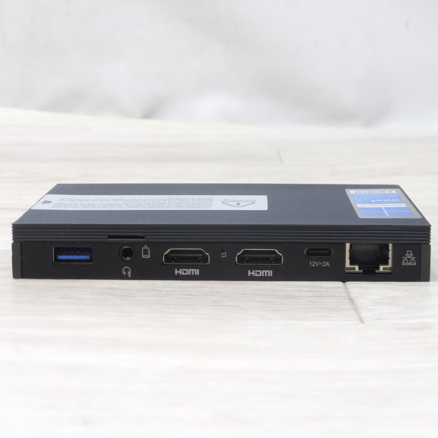 [送料無料] ◆MeLE ファンレス ミニ PC Quieter 3Q 81E N5105 Intel RAM 8GB HDD 128GB Win11 Pro 64bit 電源アダプター 付き (1)◆