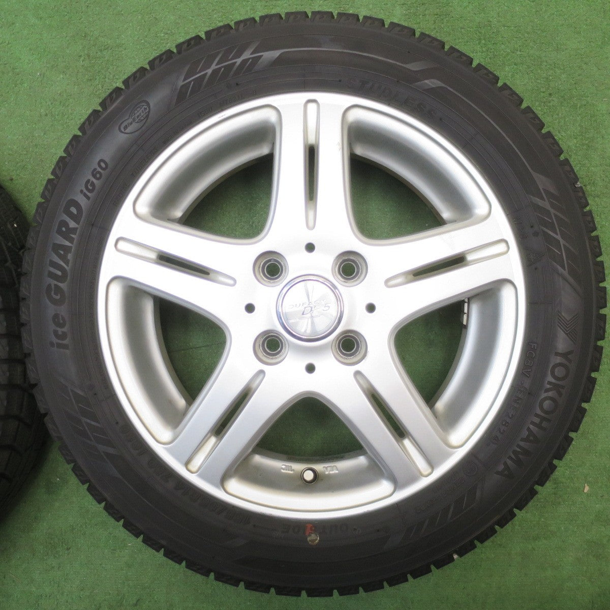 バリ溝！24年！9.5分★スタッドレス 155/65R14 ヨコハマ アイスガード iG60 DUFACT DF5 デュファクト 14インチ PCD100/4H★6051505NJス