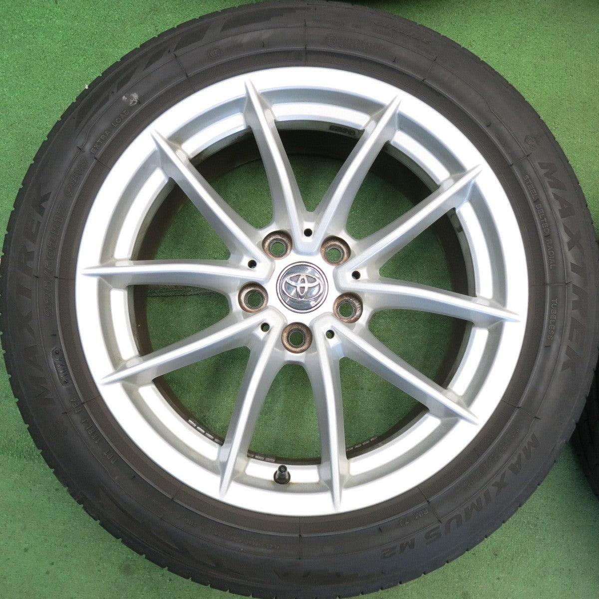 バリ溝！24年！キレイ！8.5分◎トヨタ スープラ A90 SZ GR BMW Z4 等 純正 225/50R17 255/45R17 マックストレック MAXIMUS M2 M1 17インチ PCD112/5H◎6070509HAノ