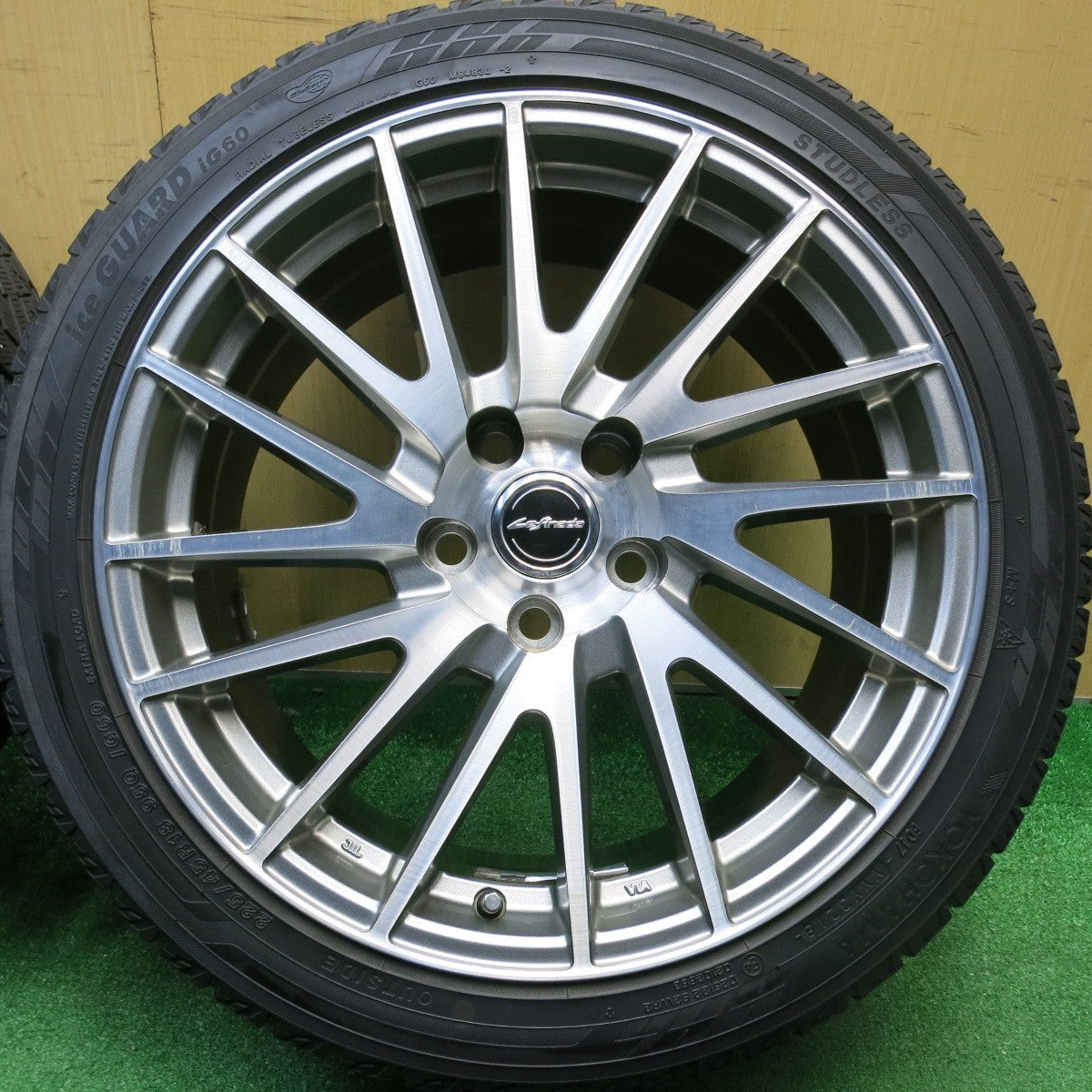 4本価格★スタッドレス 225/45R18 ヨコハマ アイスガード iG60 Lefinada MOTION1 レフィナーダ モーション1 18インチ PCD114.3/5H★5122505HAス