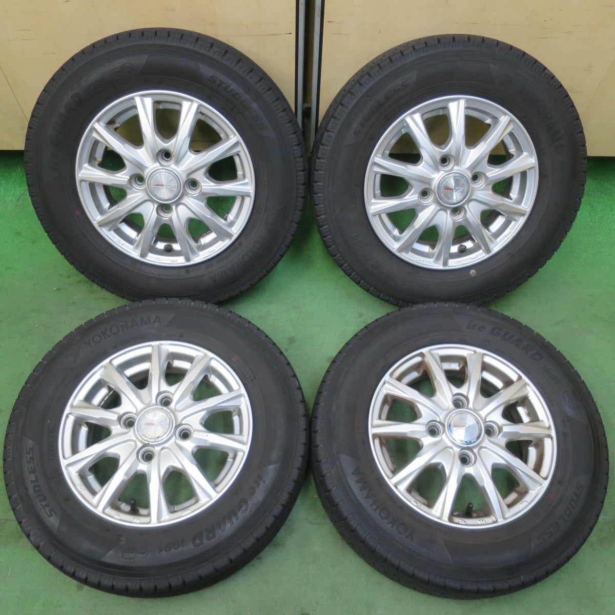 4本価格！23年★スタッドレス 145/80R12 80/78N ヨコハマ アイスガード iG91 JOKER ジョーカー 12インチ PCD100/4H★6013112イス