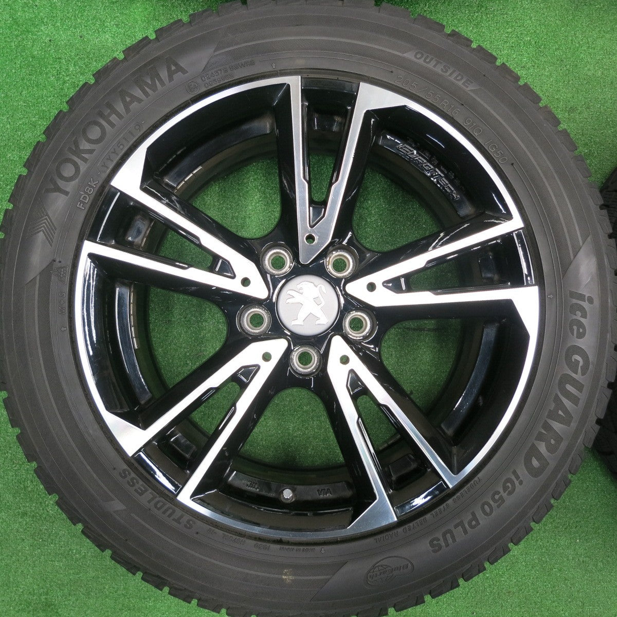 [送料無料] 4本価格★プジョー等 EUROTECH GAYA SOLI 205/55R16 スタッドレス ヨコハマ アイスガード iG50 プラス ユーロテック ガヤ ソリ PCD108/5H★4112603TNス