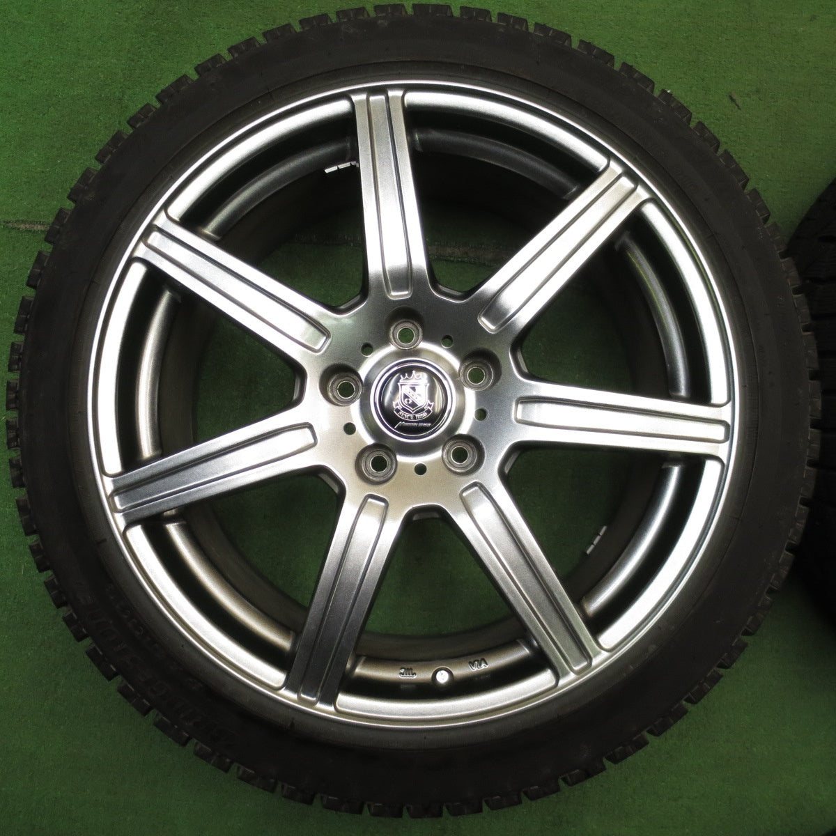 バリ溝！21年！キレイ！9.5分★スタッドレス 225/45R18 ブリヂストン アイスパートナー2 MANARAY SPORT マナレイ スポーツ 18インチ PCD114.3/5H★5052706NJス
