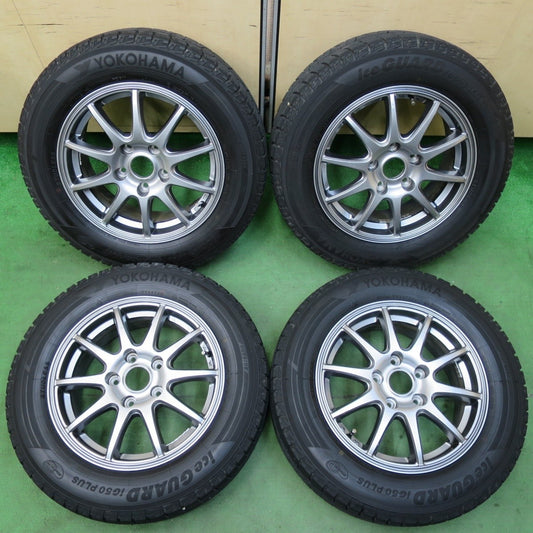 バリ溝！キレイ！8.5分★スタッドレス 195/65R15 ヨコハマ アイスガード iG50 プラス SPORT ABELIA スポルト アベリア 15インチ PCD114.3/5H★5022608イス
