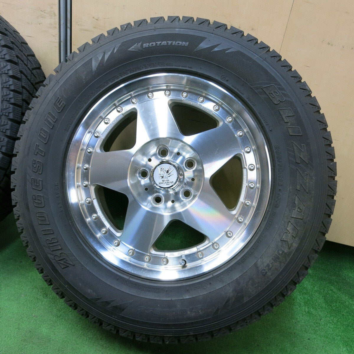4本★WEDS ADVENTURE 235/70R16 スタッドレス ブリヂストン DM-Z3 ウェッズ アドベンチャー PCD114.3/5H★4061001ナス