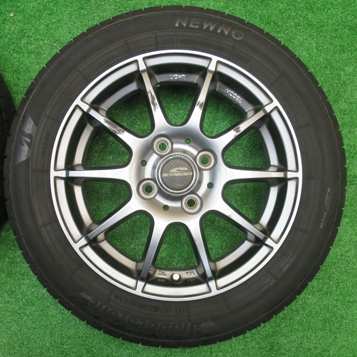 4本価格！23年★155/65R14 ブリヂストン NEWNO SCHNEIDER ATECH シュナイダー 14インチ ニューノ PCD100/4H★5101101NJノ