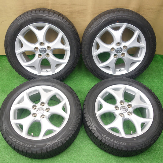 バリ溝！9分★トヨタ 50系 エスティマ 純正 215/55R17 スタッドレス ダンロップ ウインターマックス WM01 17インチ PCD114.3/5H★5122203KTス