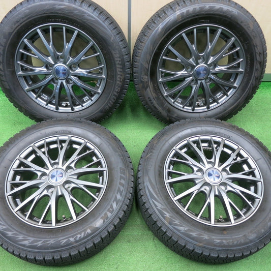 バリ溝！キレイ！9分★スタッドレス 195/65R15 ブリヂストン ブリザック VRX2 ravrion RM01 ラブリオン 15インチ PCD114.3/5H★5020402NJス