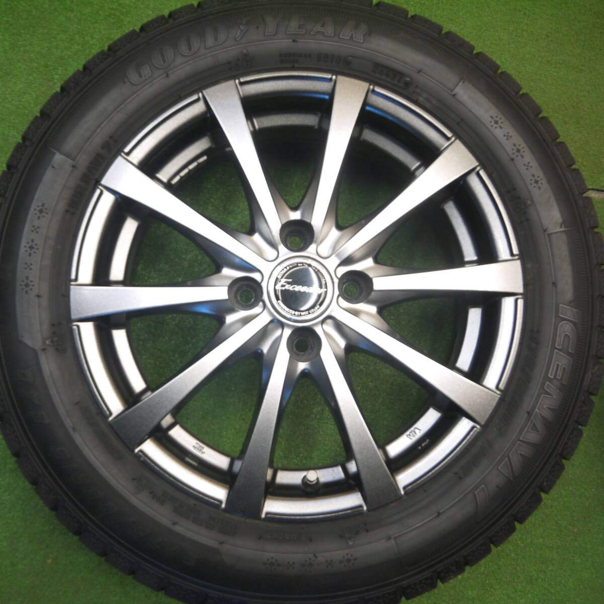 バリ溝！21年！キレイ！9分★スタッドレス 175/65R15 グッドイヤー アイスナビ7 Exceeder エクシーダー 15インチ PCD100/4H★5012009Hス