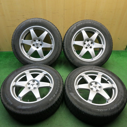 バリ溝！9分★ボルボ 等 TECMAG Type206R 235/60R18 スタッドレス ピレリ アイスコントロール 18インチ テクマグ PCD108/5H★5051203AKス