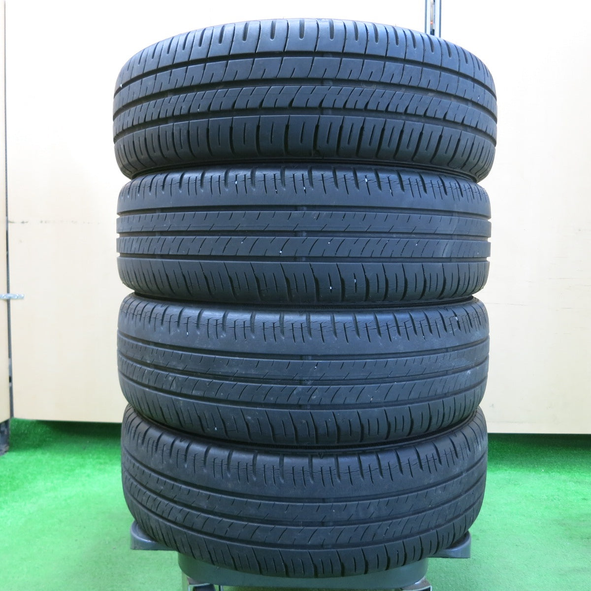 *送料無料* 4本価格★ダイハツ タント カスタム 純正 165/55R15 ダンロップ エナセーブ EC204 EC300+ 15インチ PCD100/4H★4040605イノ