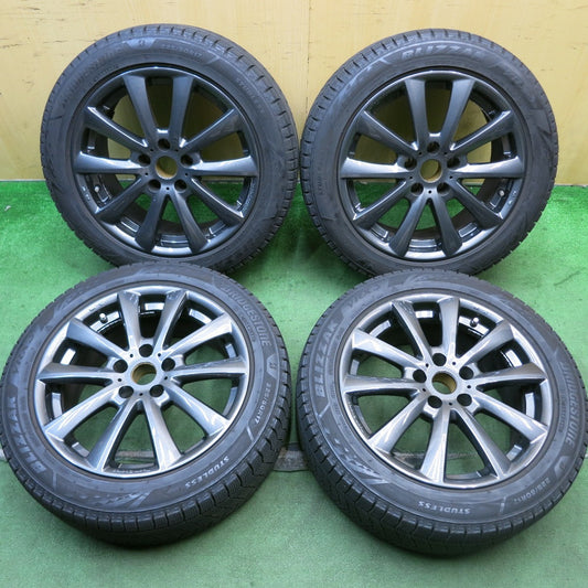 バリ溝！22年！キレイ！9.5分★アウディ 等 Team Sparco Valosa 225/50R17 スタッドレス ブリヂストン ブリザック VRX3 チームスパルコ ヴァローザ PCD112/5H★5080914HAス