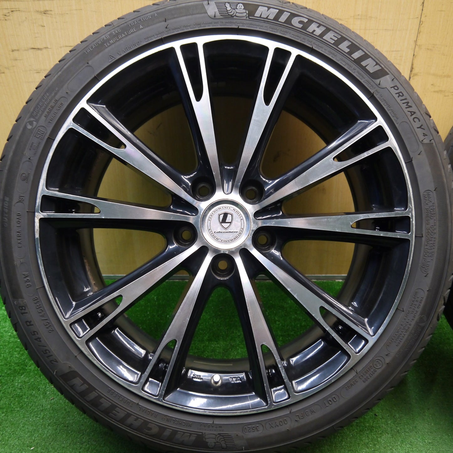 4本価格★Lehrmeister サンテミリオン 215/45R18 ミシュラン プライマシー4 レアマイスター 18インチ PCD114.3/5H★5042106Hノ