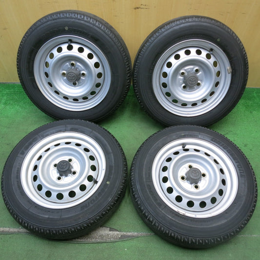 キレイ★トヨタ プロボックス 純正 スチール 155/80R14 88/86N ブリヂストン V600 14インチ PCD100/4H★5080906HAノ