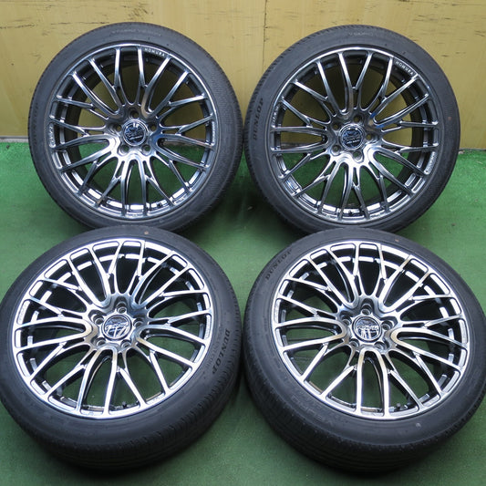 *送料無料* バリ溝！21年！キレイ！9分★RAYS HOMURA 2X10BD 235/40R19 ダンロップ VEURO VE304 レイズ ホムラ PCD114.3/5H★4041605クノ