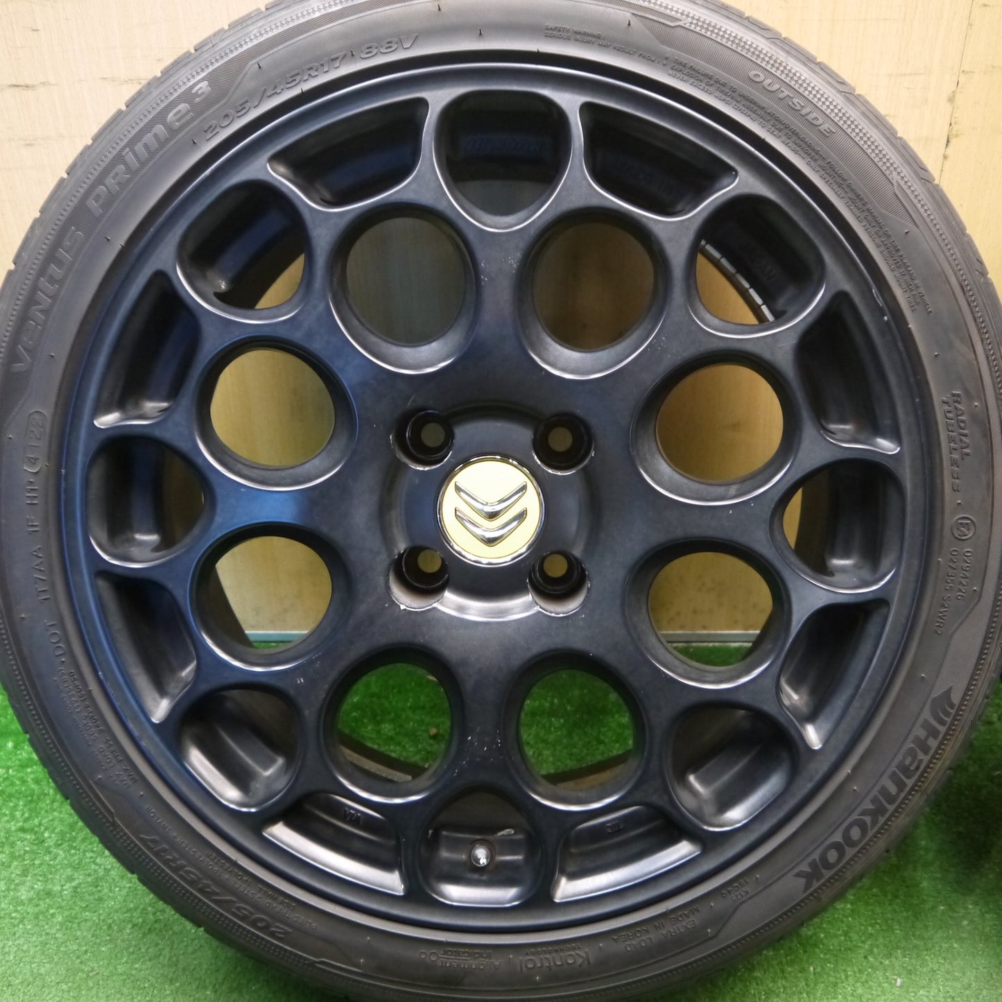 4本価格！22年★プジョー シトロエン 等 WORK WIL 02D /C5 205/45R17 ハンコック ベンタス プライム3 ワーク WIL-02D 17インチ PCD108/4H★6033006Hノ