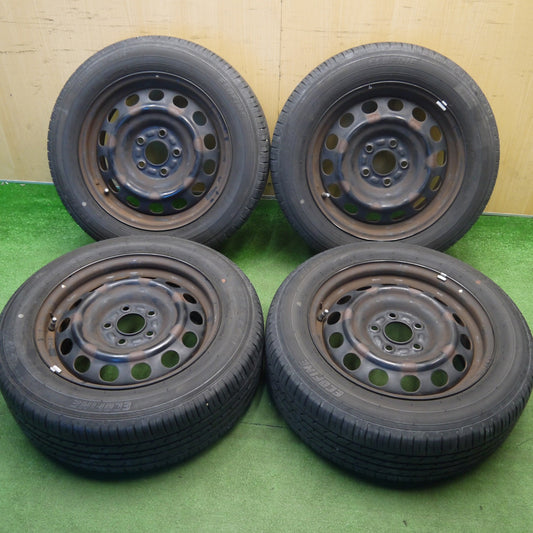 バリ溝！23年！9.5分★205/60R16 ECOFINE スチール ホイール エコファイン 16インチ PCD114.3/5H★6033004Hノ