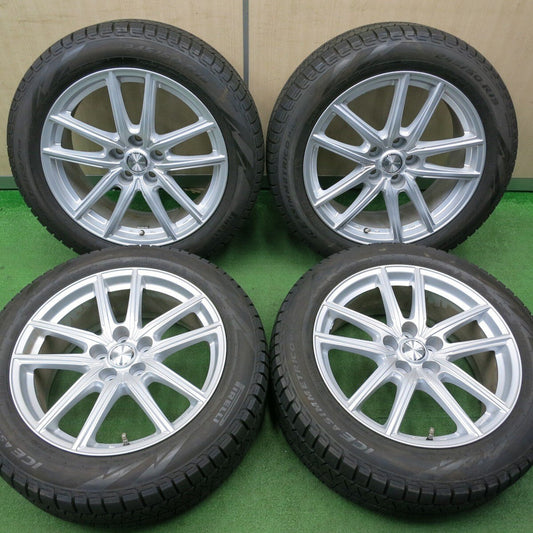 超バリ溝!22年!キレイ!9.5分以上★レクサス 等 245/50R19 スタッドレス ピレリ アイスアシンメトリコ プラス ECO FORME エコフォルム 19インチ PCD120/5H★5012802NJス