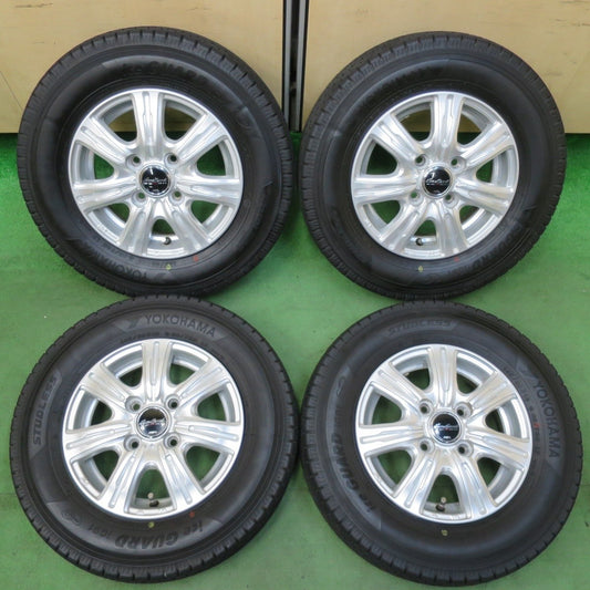 バリ溝！キレイ！9.5分★スタッドレス 145/80R12 80/78N ヨコハマ アイスガード iG91 EuroSpeed MiD ユーロスピード 12インチ PCD100/4H★5013120イス