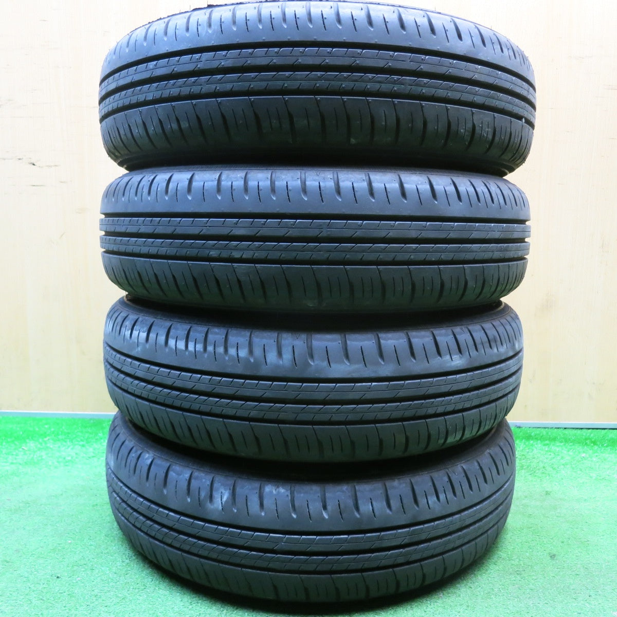 ほぼ新車外し！24年★ダイハツ LA650S タント カスタム 純正 155/65R14 ダンロップ エナセーブ EC300+ 14インチ PCD100/4H★6010309HAノ