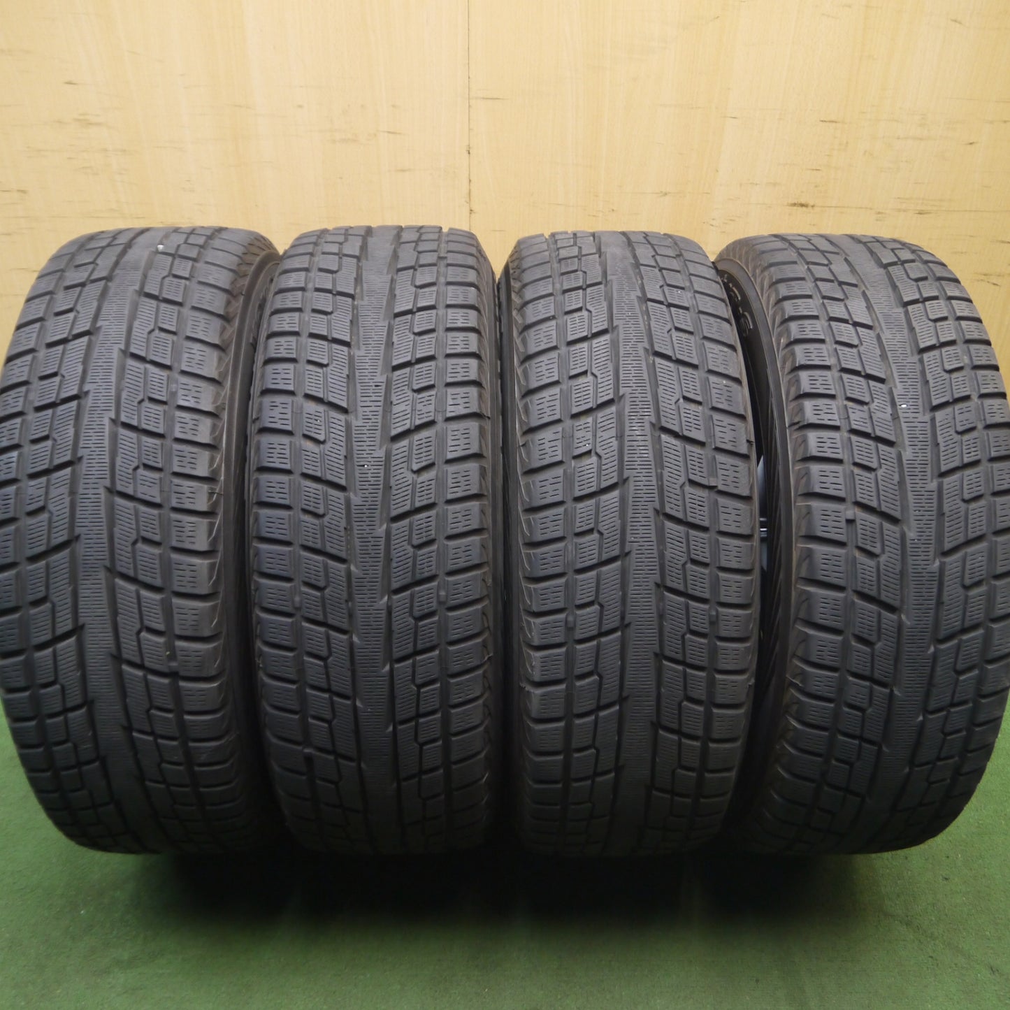 *送料無料* センサー付！バリ溝！綺麗！9分★レクサス NX バージョンL 純正 225/60R18 スタッドレス ヨコハマ ジオランダー i/T-S PCD114.3/5H★4061905Hス