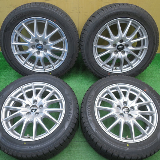 バリ溝！キレイ！9.5分★BRZ 86 等 205/55R16 スタッドレス ヨコハマ アイスガード iG50 プラス SCHNEIDER シュナイダー 16インチ PCD100/5H★5111309NJス