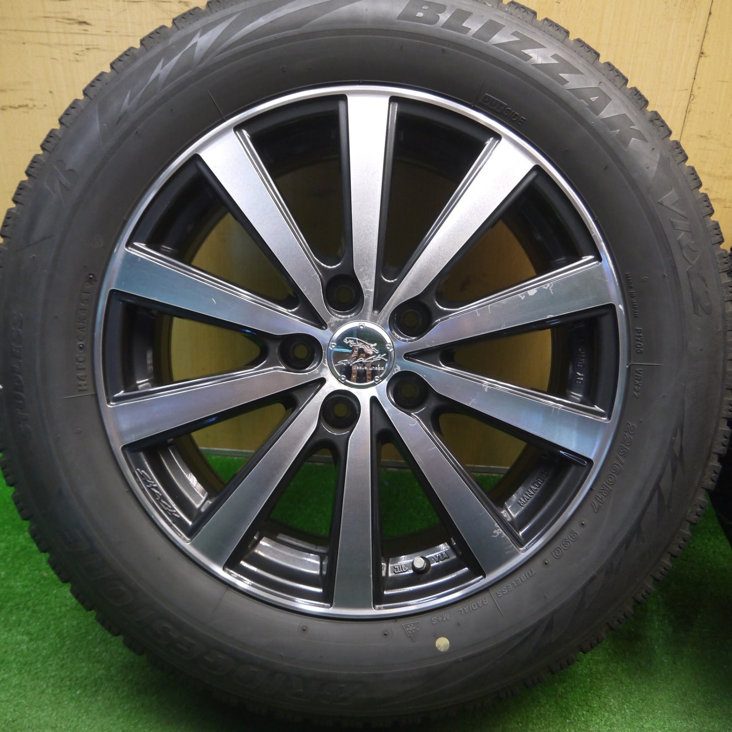 [送料無料] 4本価格★スタッドレス 225/60R17 ブリヂストン ブリザック VRX2 SMACK ENKEI スマック エンケイ 17インチ PCD114.3/5H★5021406Hス