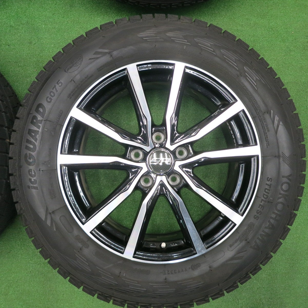 [送料無料] バリ溝！21年！キレイ！9分★スタッドレス 225/65R17 ヨコハマ アイスガード G075 STRANGER ストレンジャー 17インチ PCD114.3/5H★4112601TNス