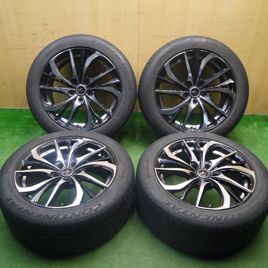 キレイ★LEONIS TE 235/50R18 コンチネンタル EXTREME CONTACT DWS06 レオニス 18インチ PCD114.3/5H★6010601Hノ
