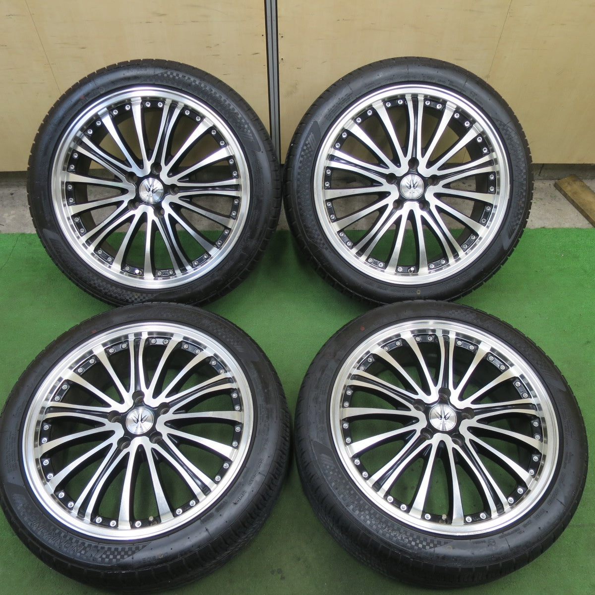 バリ溝！24年！9分★LOXARNY EX BADX 215/45R18 ナンカン Sportnex NS-25 オールシーズン ロクサーニ 18インチ PCD114.3/5H★6022104TTス