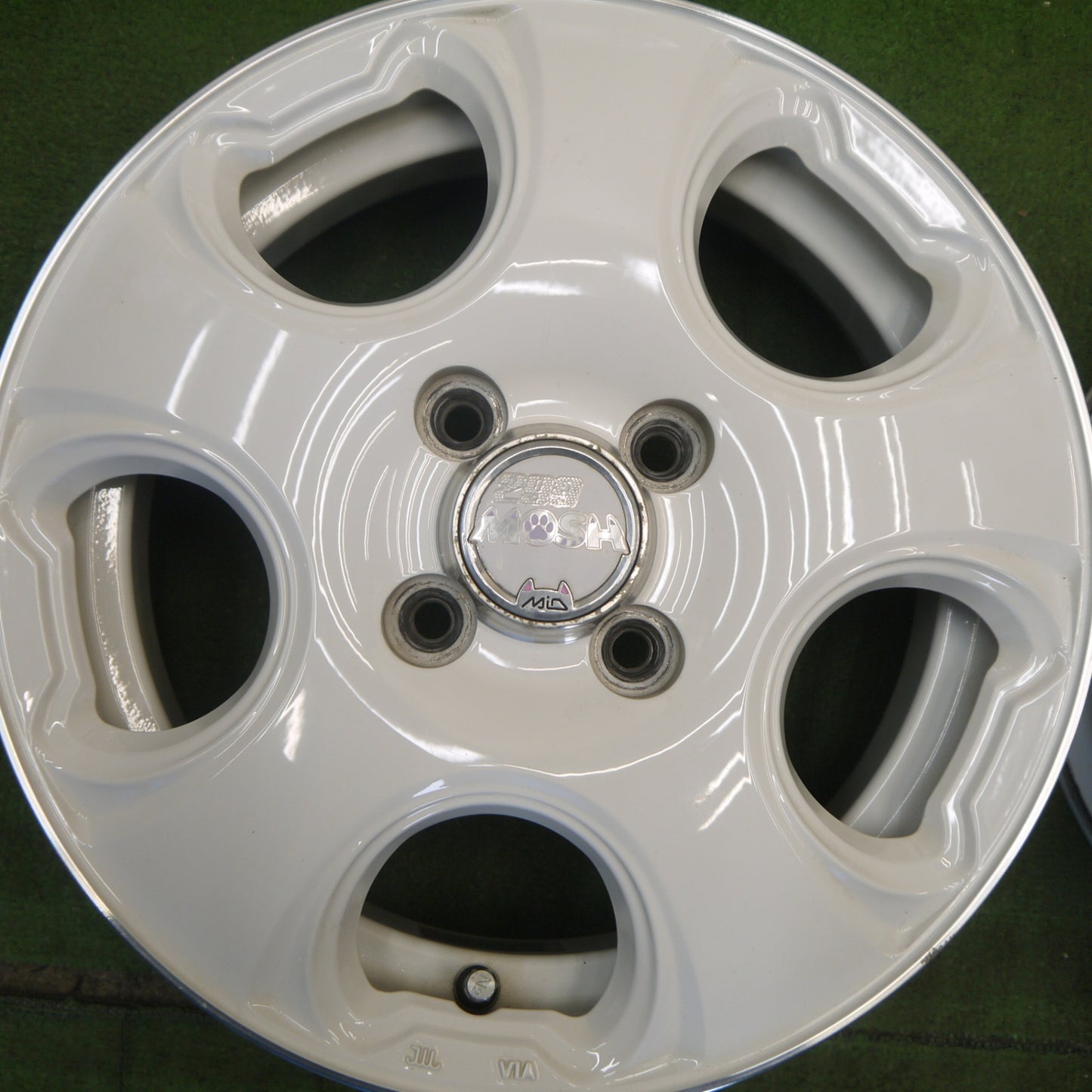 4本価格★299 MOSH CAT MiD モッシュ キャット 14インチ ホイール マルカ 14×4.5J PCD100/4H★6052701Hホ