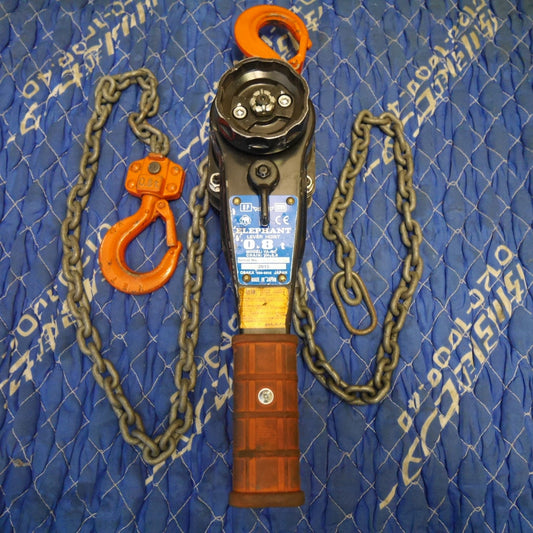 [送料無料] ☆ELEPHANT 象印 強力 レバー ホイスト 0.8ton YA-80 工具 荷締機 荷締め機 ガッチャ 0.8t 800kg 0.8トン 0.8TON エレファント①☆