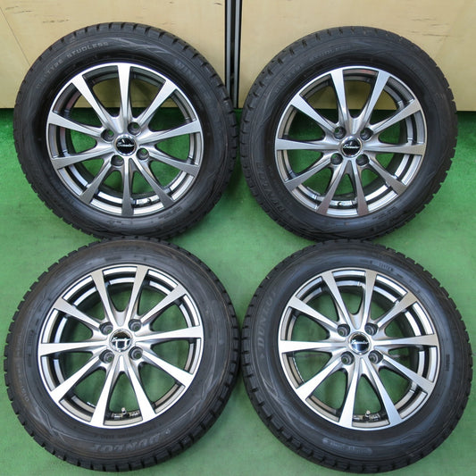 [送料無料] バリ溝！キレイ！9.5分以上★スタッドレス 175/65R15 ダンロップ ウインターマックス WM01 Exceeder  エクシーダー 15インチ PCD100/4H★4120703イス