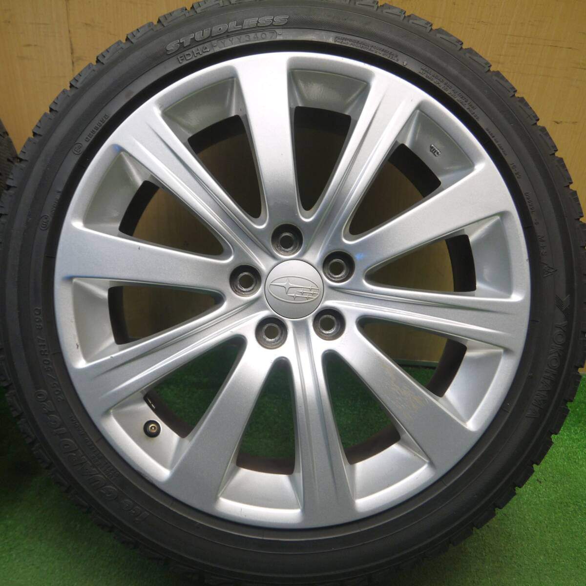 4本価格★スバル インプレッサ 等 純正 205/50R17 スタッドレス ヨコハマ アイスガード iG20 17インチ PCD100/5H★5021004Hス