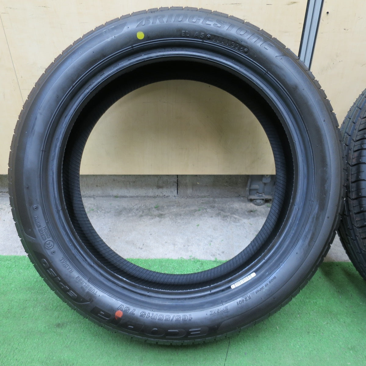 新車外し！26年★165/55R15 ブリヂストン エコピア EP150 タイヤ 15インチ スペーシア タント N-BOX ルークス ワゴンＲ ムーヴ キャンバス 等★6051103NGノタ