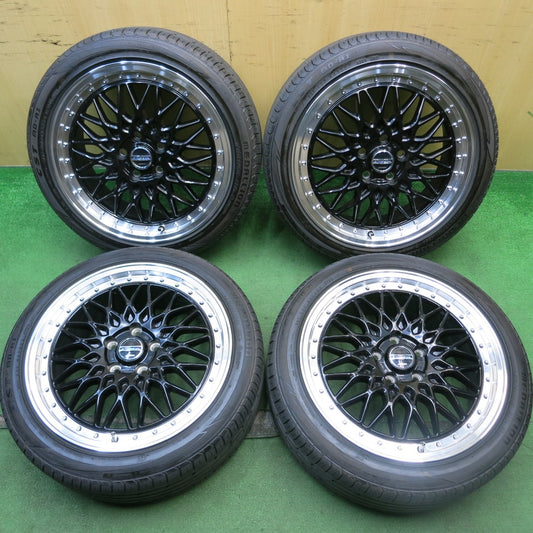 バリ溝！24年！キレイ！ほぼ10分★STEINER FTX AME 215/45R18 メダリオン CST MD-A1 シュタイナー 18インチ PCD114.3/5H★5070510HAノ