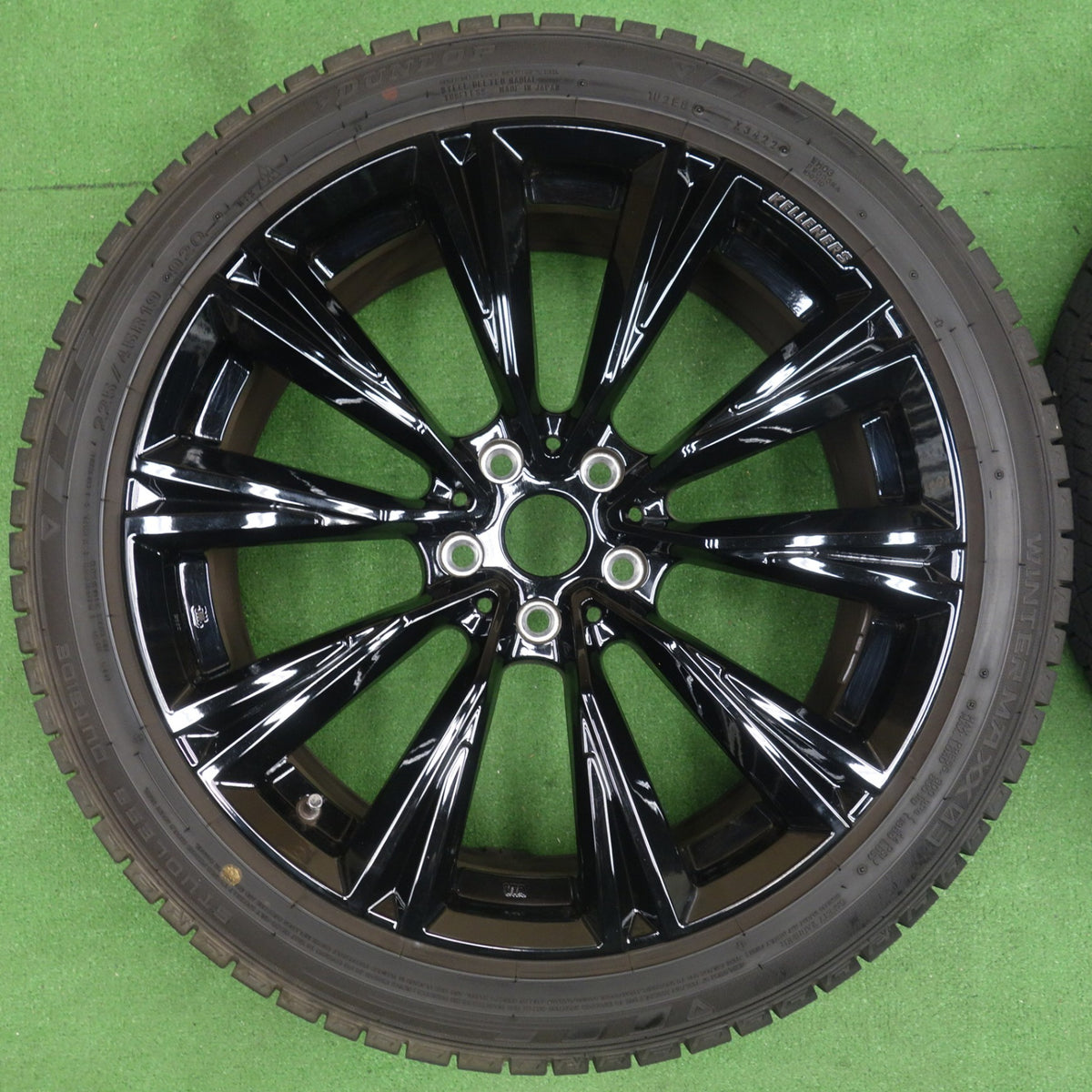 バリ溝！22年！9.5分以上◎BMW 等 KELLENERS 225/45R19 スタッドレス ダンロップ ウインターマックス 03 ケレナーズ 19インチ PCD112/5H◎6082801KTス
