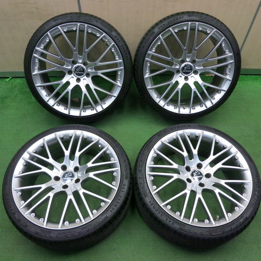 [送料無料] 4本！22年★Carlsson 1/10x Ultralight ブラッシュド 245/35R21 マジーニ ECO602 21インチ カールソン PCD120/5H★5012001TNノ