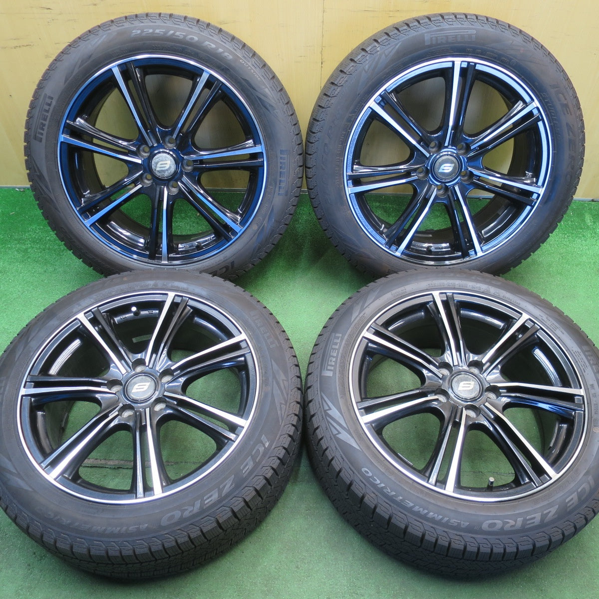 ほぼ未使用！24年！キレイ★スタッドレス 225/50R18 ピレリ アイスゼロ アシンメトリコ STRANGER ストレンジャー 18インチ PCD114.3/5H★6042102NJス