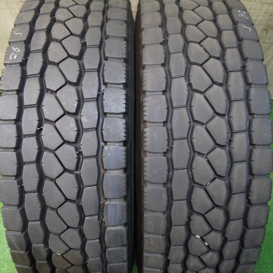 バリ溝！24年！9.5分！2本★トラック タイヤ 265/70R19.5 140/138J ブリヂストン エコピア M801Ⅱ ミックス オールシーズン 19.5インチ★5060905KKノタ