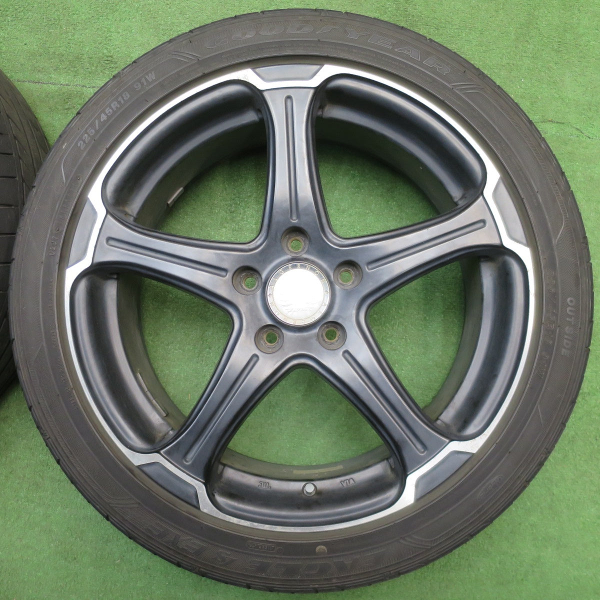 4本価格★ALGERNON Fenice TT-1 225/45R18 グッドイヤー イーグル LS EXE アルジェノン フェニーチェ 18インチ PCD114.3/5H★6021104NJノ