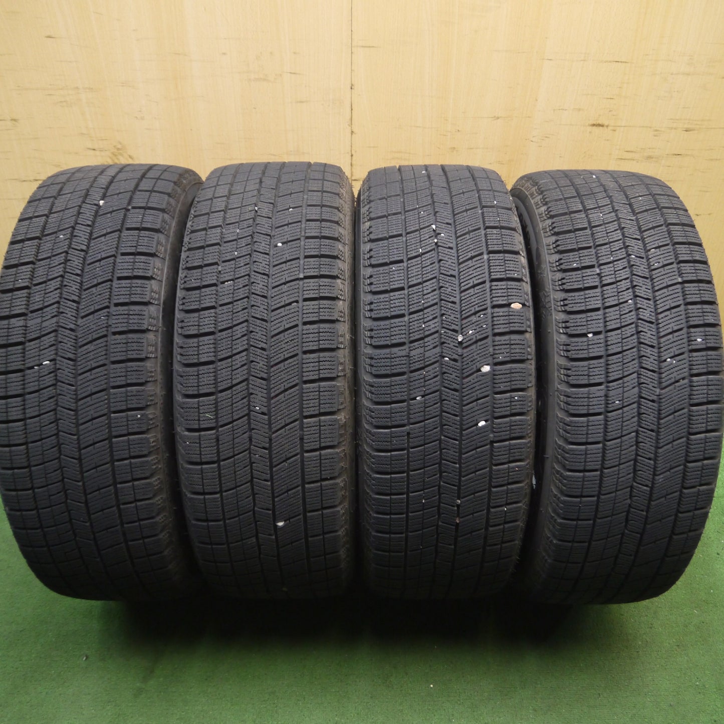 *送料無料* バリ溝！22年！キレイ！9.5分★スバル XV 等 純正 OP SAA 225/55R17 スタッドレス ナンカン アイスアクティバ AW-1 PCD100/5H★4032912Hス