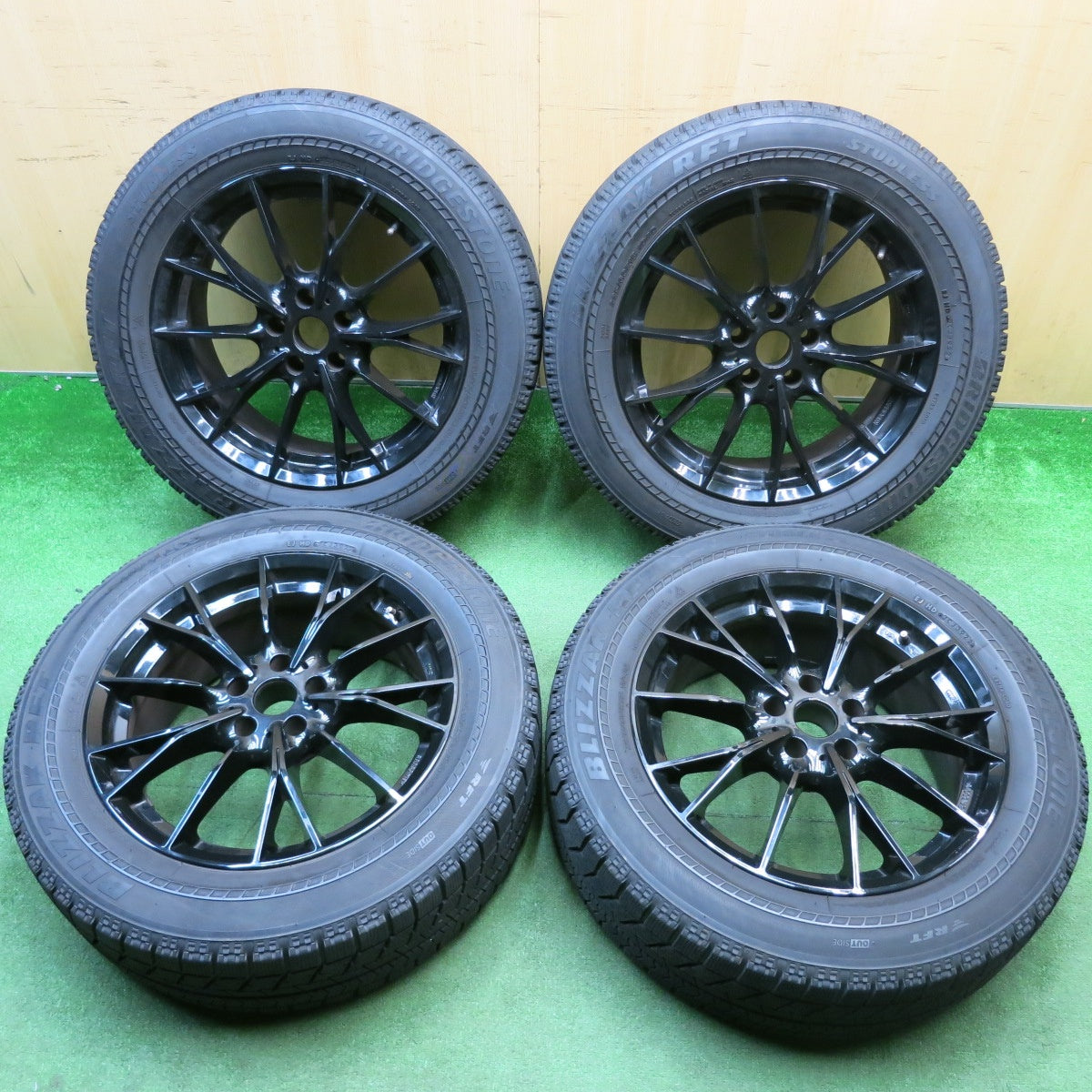 4本価格！22年★BMW 等 MAK FABRIK 225/60R18 スタッドレス ブリヂストン ブリザック RFT ファブリック 18インチ PCD112/5H★6021508HAス