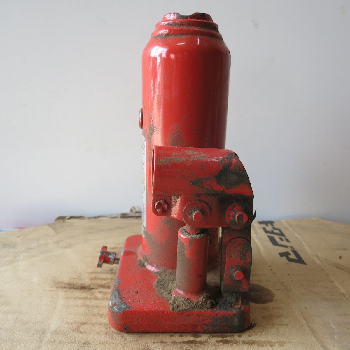 [送料無料] ◆マサダ 油圧 ジャッキ NF-5IF 工具 5TON 5ton 5トン 5000kg 油圧式 オイル だるま ダルマ 車載 自動車 点検 整備②◆