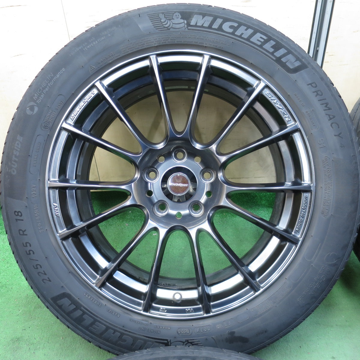 4本価格★wedsSport SA-72R AMF 225/55R18 ミシュラン プライマシー4 18インチ ウェッズスポーツ PCD114.3/5H★5042902AKノ