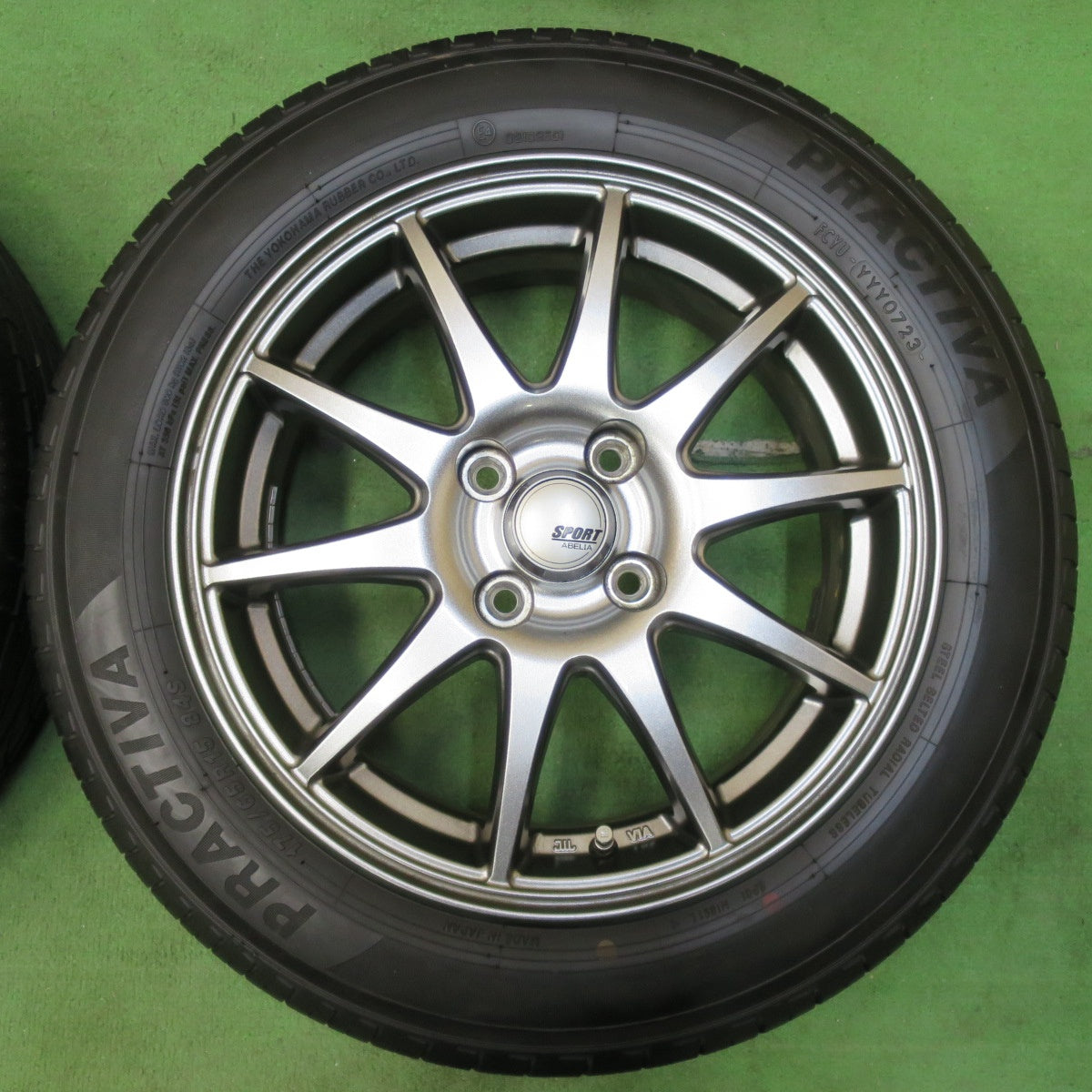[送料無料] タイヤほぼ未使用！23年！キレイ★175/65R15 プラクティバ ヨコハマ SPORT ABELIA スポルト アベリア 15インチ PCD100/4H★5011312イノ